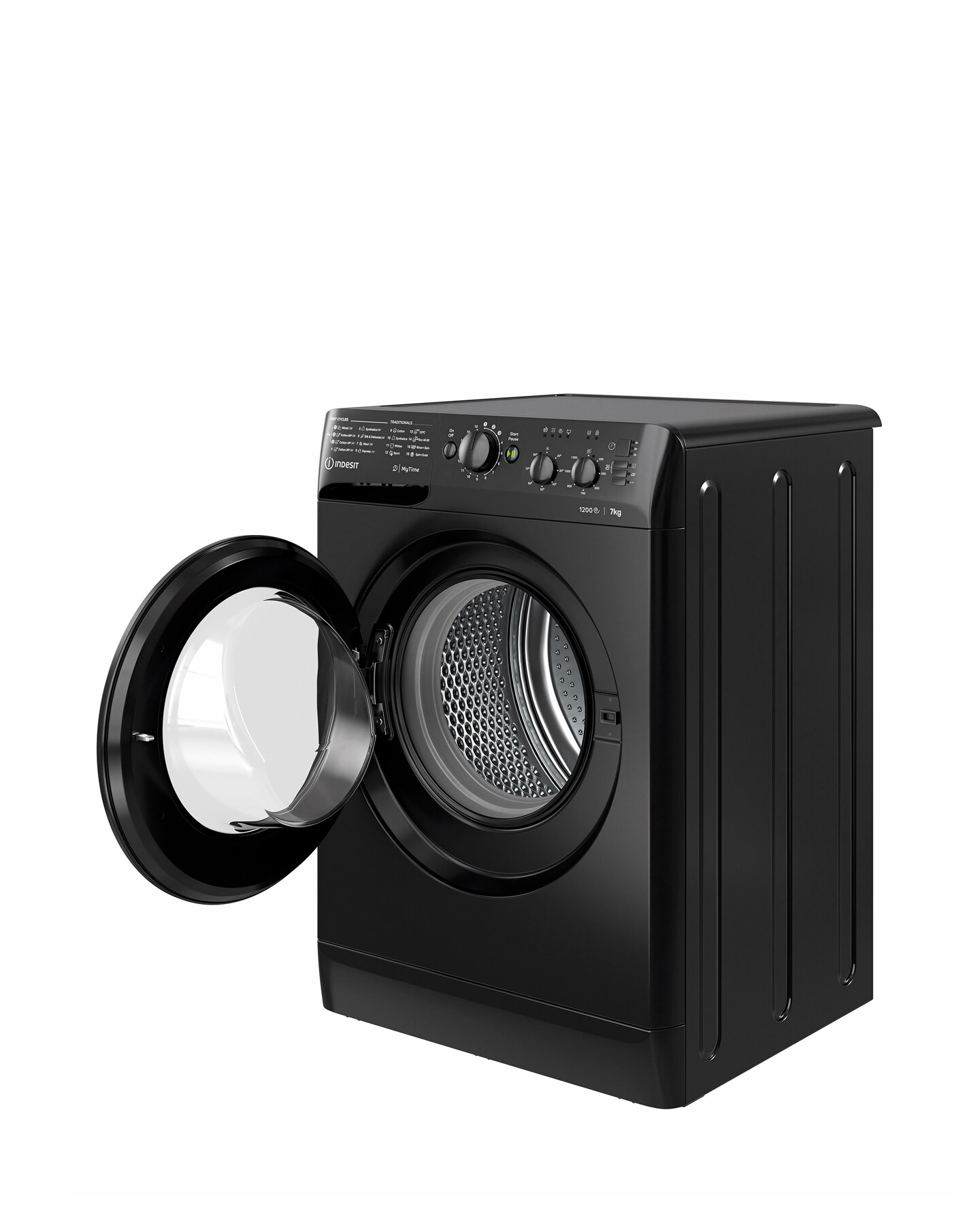 indesit mtwc71252k eco 7kg 1200 spin washing machine black