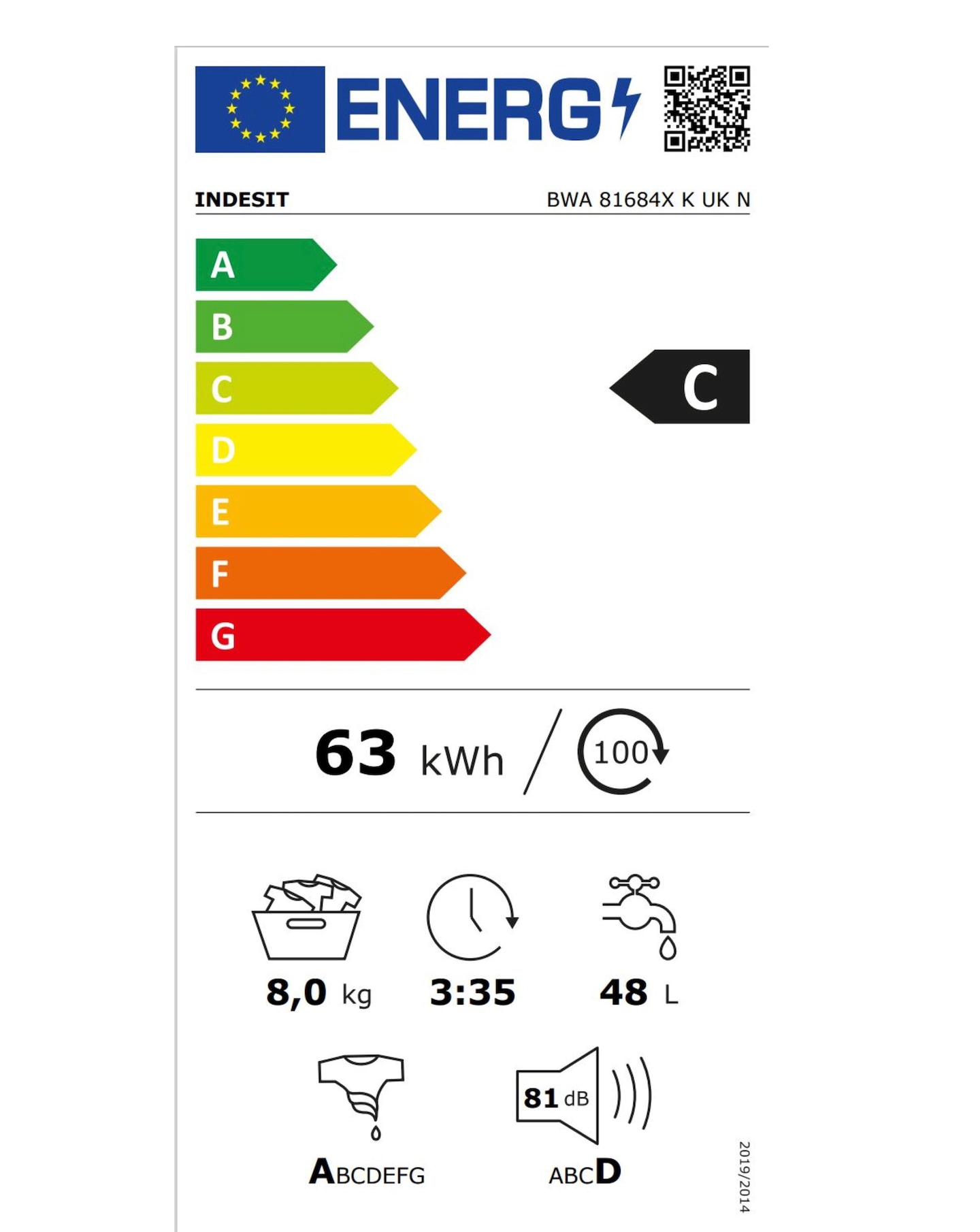 indesit bwa81684xkukn